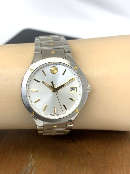 Movado SE Women\'s Watch 0607516 Swiss Quartz Two Tone Stainless Steel 32mm